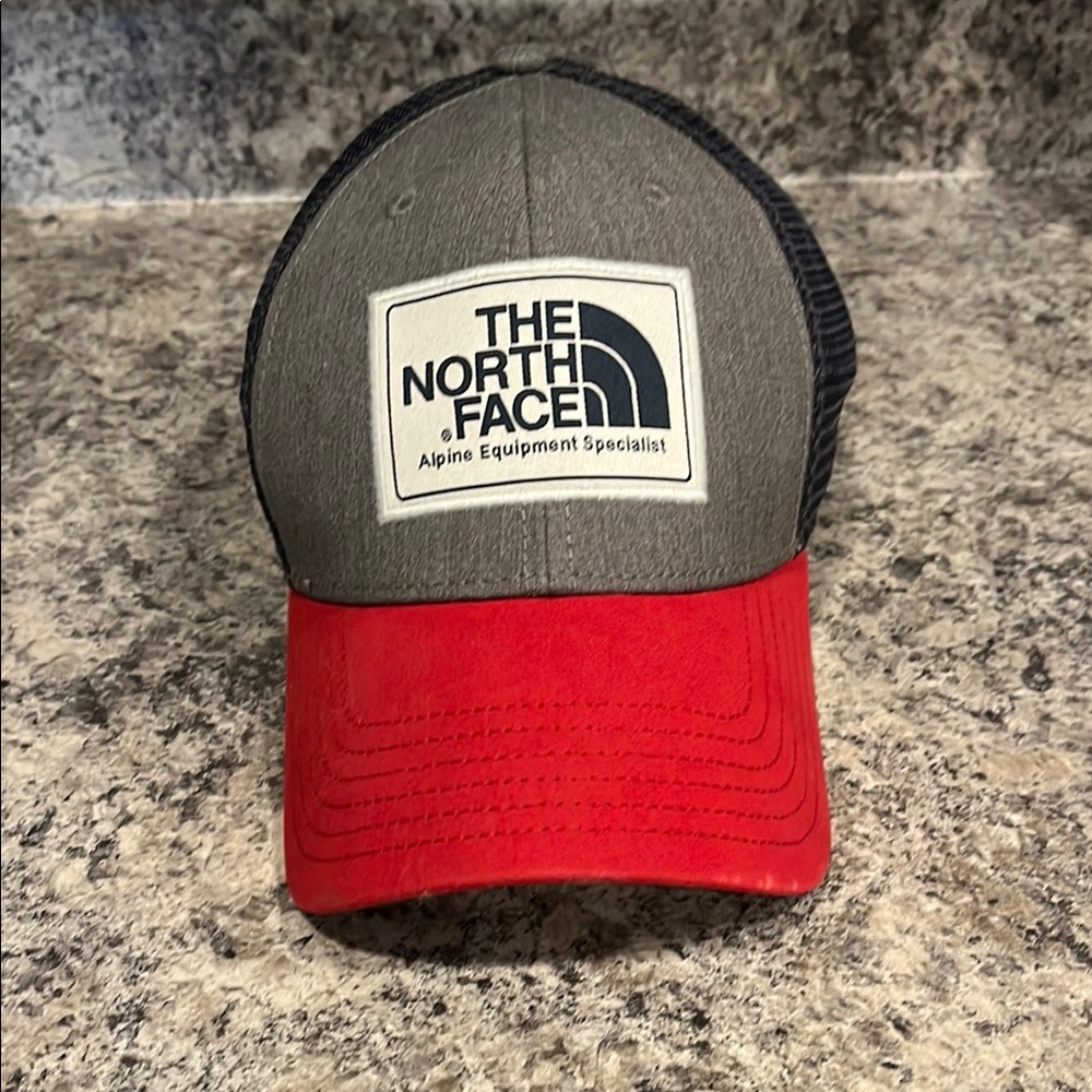 The North Face Red and Black Trucker Hat